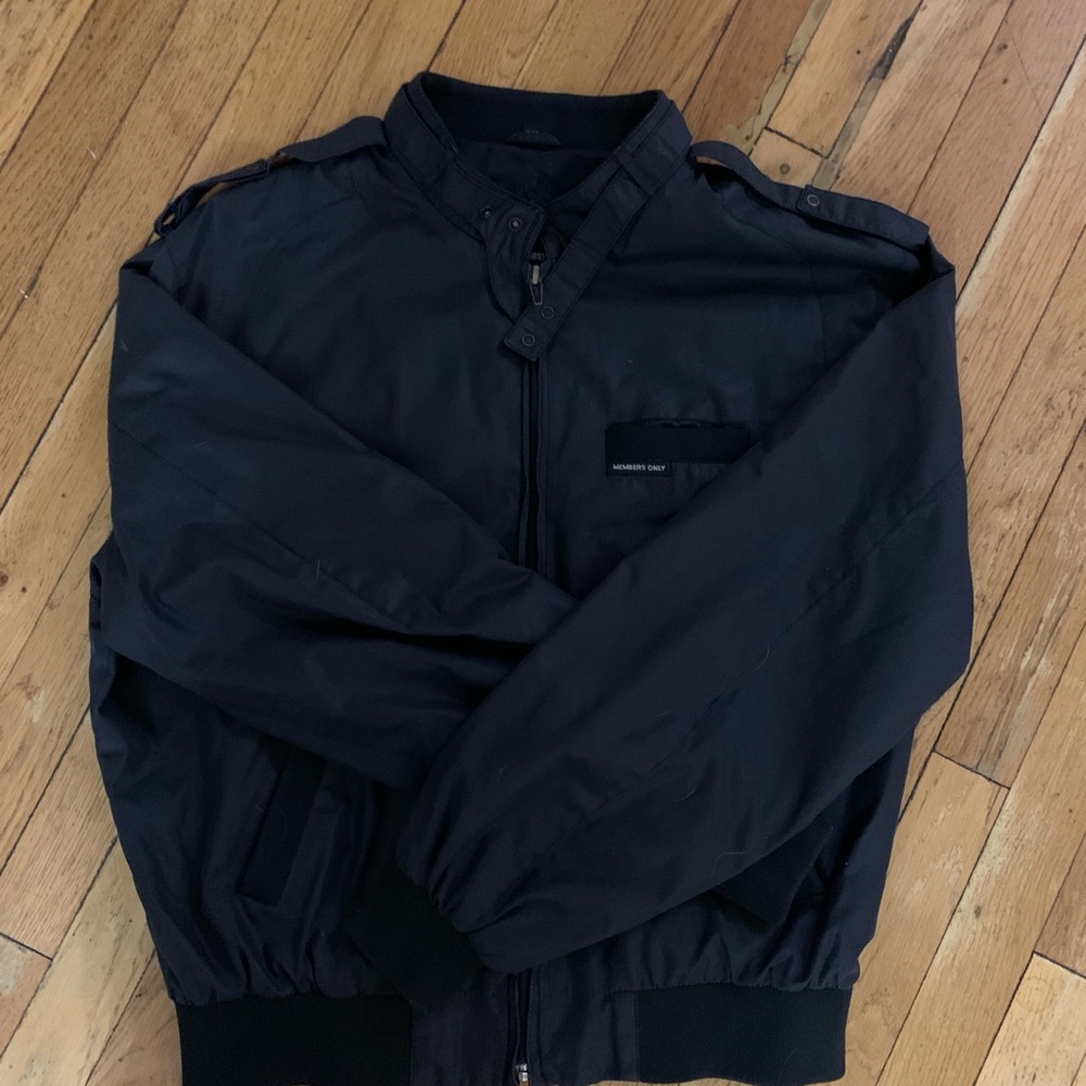 NWOT Members Only Iconic Black Racer Jacket - Picture 3 of 13